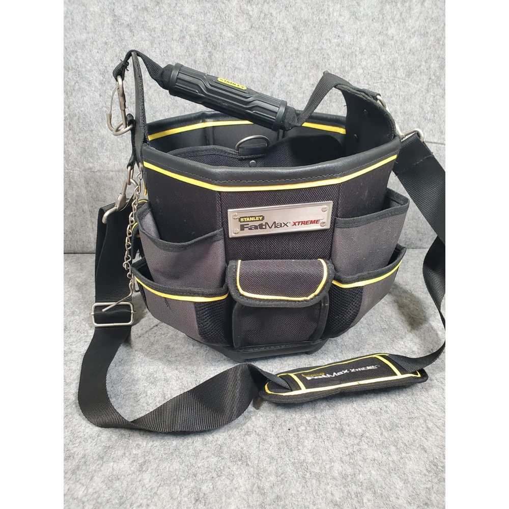 Stanley Fat Max xtreme Heavy Duty Bucket Tool Basket Rigid wall  Technician Bag